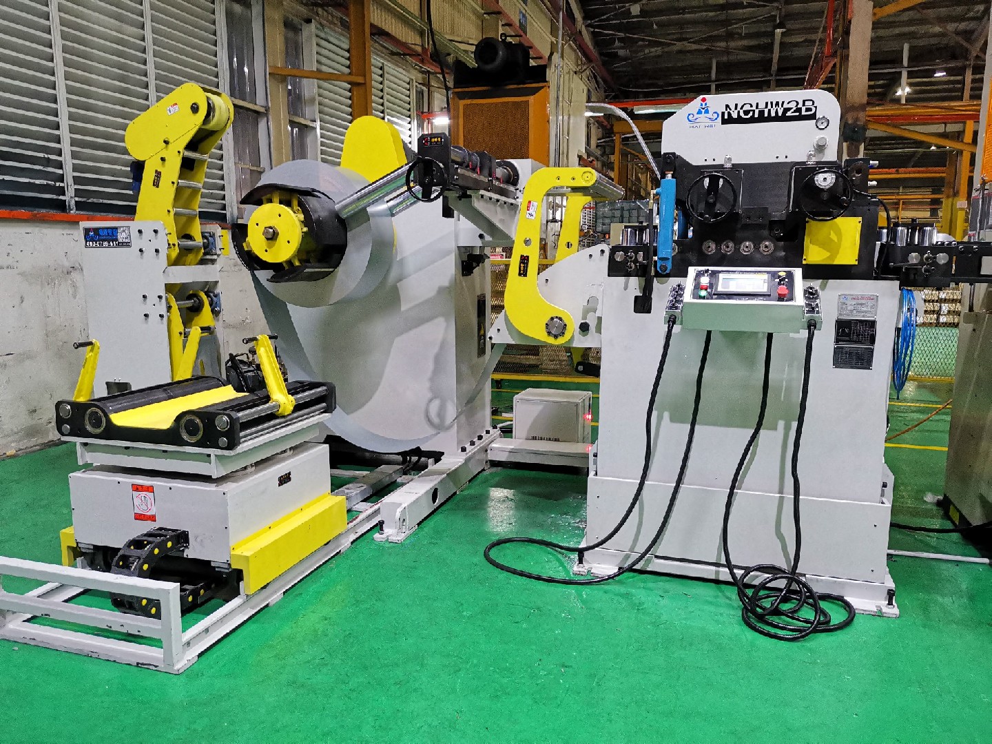 家电行业4.5mm冲压开卷整平送料线